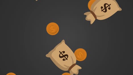 Money-bags-and-coins-raining-HD-animation