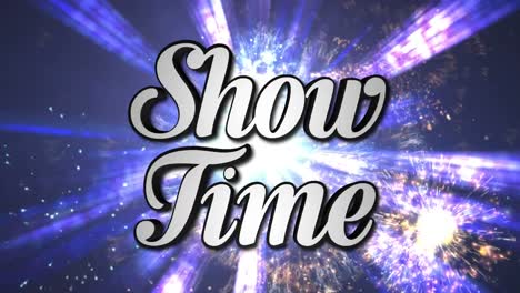 SHOW-TIME--Animation-Text-and-Disco-Dance-Background,-Zoom-IN/OUT-Rotation,-with-Alpha-Channel,-Loop,-4k