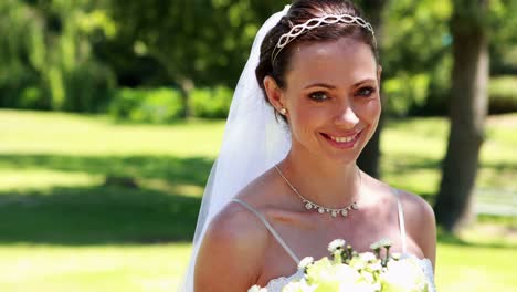 Smiling-bride-walking-towards-the-camera