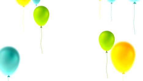 Bunte-Luftballons-zum-Geburtstag-abstrakte-Videoanimation