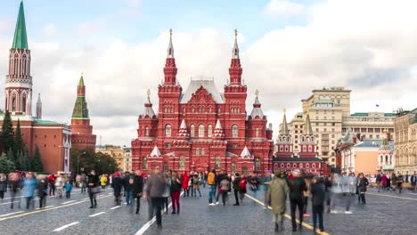 Moskau-Russland-Timelapse-Menge-Menschen-in-Stadtplatz-roten-Platz-in-Moskau