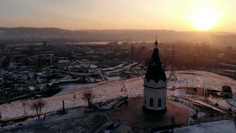 Die-Paraskeva-Pjatniza-Kapelle-ist-eine-russisch-orthodoxe-Kapelle-in-Krasnojarsk,-Russland.