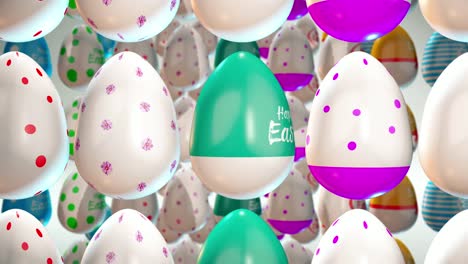 Happy-Easter-Holiday-with-Painted-Egg-on-Colorful-Background.-International-Spring-Celebration