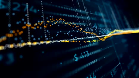 Gráfico-de-negocio-financiero-4K-con-diagramas-y-números-de-acciones-que-muestran-ganancias-y-pérdidas-a-lo-largo-del-tiempo-dinámicamente,-una-animación-financiera