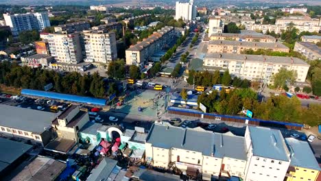 Panorama-Luft-Drohnenansicht-der-Stadt