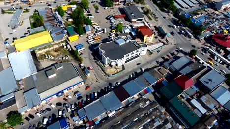 Panoramic-Aerial-drone-view-of-city