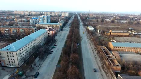 Panoramic-Aerial-drone-view-of-city