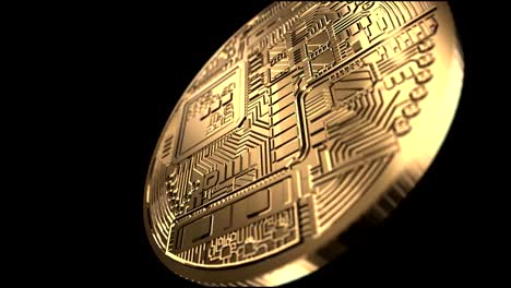 Bitcoin---close-up-shot---rendered-animation