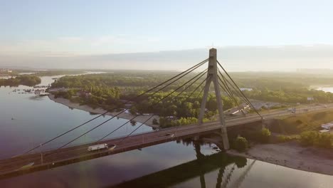 Video-of-bridge-at-sunset-in-Kyiv-Ukraine