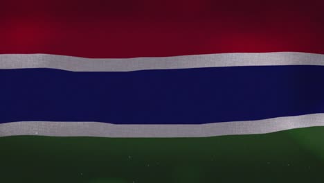 The-Gambia-National-Flag---Waving