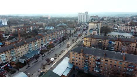 Panoramic-Aerial-drone-view-of-city