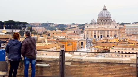 People-admire-beautiful-vatican-view