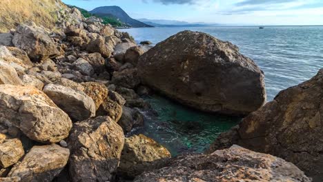 Stones-on-the-promenade-by-the-sea