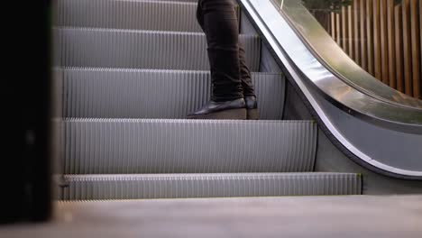 Legs-of-People-Moving-on-an-Escalator-Lift-in-the-Mall.-Shopper's-Feet-on-Escalator-in-Shopping-Center