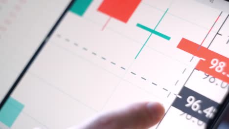 Finanzhandelsdiagramm-auf-digitaler-Anzeige.-Trader-Man-mit-Tablet-mit-Börsendaten.-Analyse-Economy-Data-On-Graph