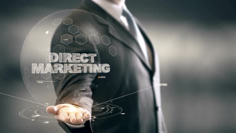 Direct-Marketing-with-hologram-businessman-concept