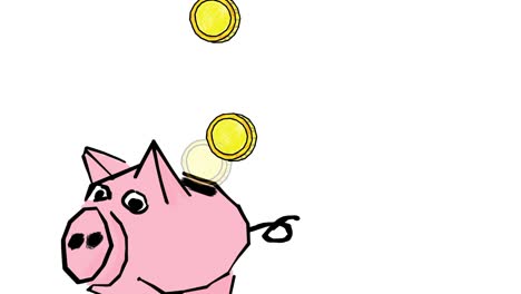 Schweinebank-mit-Münzen.-Sparen-oder-Akkumulation-von-Geld,-Investitionen