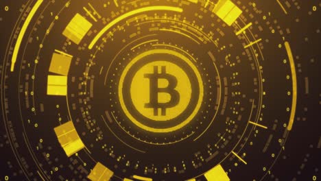 Bitcoin-Hintergrundkonzept-Schleife