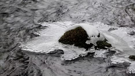 ice-in-the-river-during-the-day