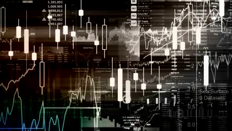 Stock-market-indices-are-moving-in-the-virtual-space.-Economic-growth,-recession