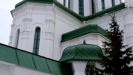 Fragment-of-Holy-Trinity-Cathedral-in-Kiev.-Shot-from-the-down-up.