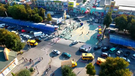 Panoramic-Aerial-drone-view-of-city