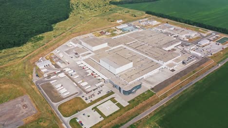 Aerial-view-of-modern-industrial-factory.