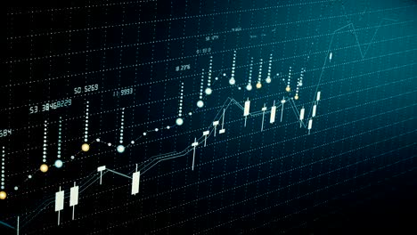 Financial-diagram-growth-on-bullish-market,-showing-growth-and-increasing-profit