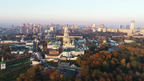 Aerial-view-of-Kiev-Pechersk-Lavra,-Kiev,-Kyiv,-Ukraine