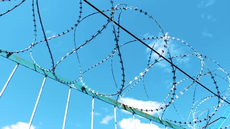 Fence-with-barbed-wire.-Fencing-of-the-territory.-Prison-enterprise.-Prohibition-of-visiting-the-territory.-Security,-unauthorized-entry-is-prohibited