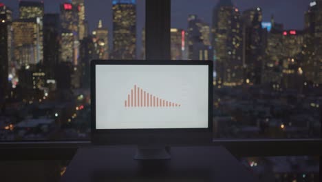 Computer-Screen-with-Business-Chart-and-Cityscape-Background.-Start-Up-Enterprise-Work-Growth-Financial-Industry-Success