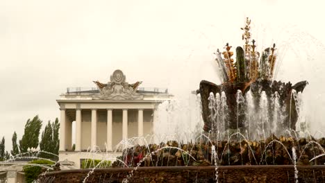 Fuente-en-la-exposición-de-los-logros-de-la-economía-nacional-en-Moscú