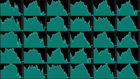 Timelapse-Bildschirm.-Schnell-die-Zeit.-Technische-Marktanalyse.-Trading-range