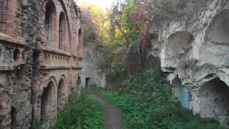 Abandoned-Military-Fort,-World-War-II