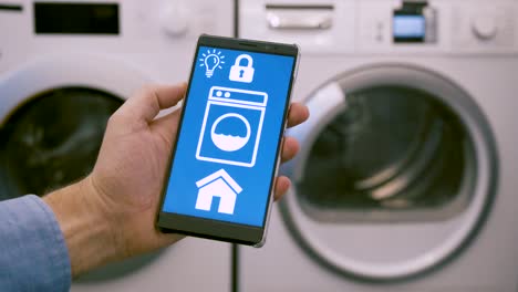 Smart-home-automation-of-washing-machine-with-app-on-mobile-phone