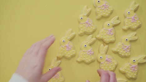 Easter-sugar-cookies-decorated-with-royal-icing-of-different-colors.