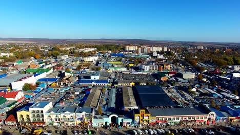 Panoramic-Aerial-drone-view-of-city