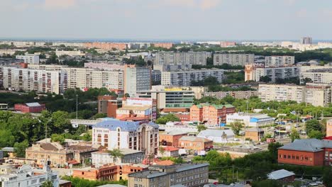 Dormitorio-distrito-de-la-ciudad,-vista-aérea