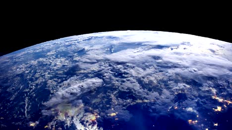 Planet-from-space,-space-view-of-earth