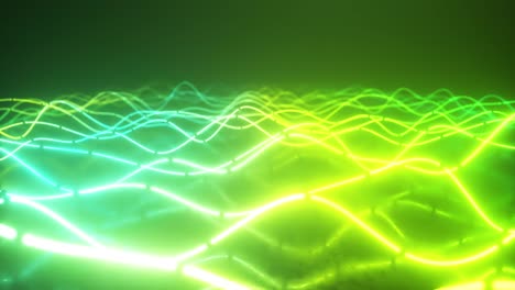 Futuristic-neon-glowing-surface-made-of-bright-lines