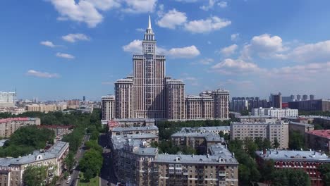 Aerial-Moscow-District-Buildings-and-houses-Cityscape