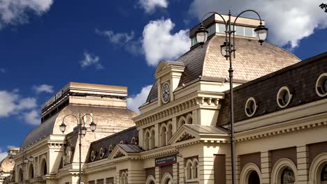 Ferrocarril-de-Paveletsky-terminal--es-uno-de-los-terminales-nueve-trenes-en-Moscú,-Rusia