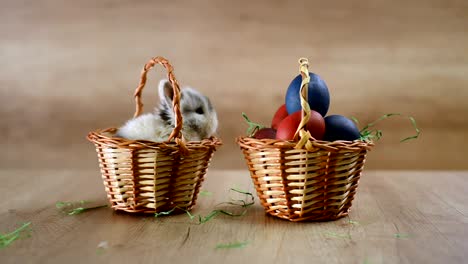 Frohe-Ostern.-Hase-und-Ei-Körbchen