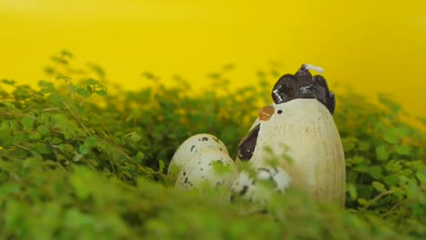 Easter-eggs-and-chickens-in-the-nest.