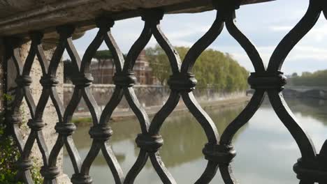 view-from-the-bridge-on-river-and-blue-sky-background