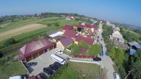 Aerial-Flight-Over-Houses