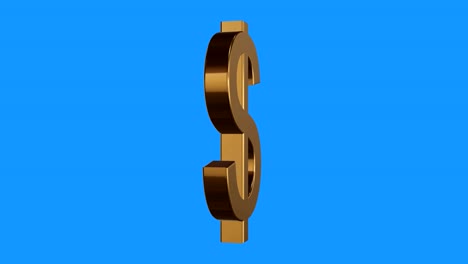 soft-gold-Dollar-sign-spinning-animation-seamless-loop-on-blue-background---new-quality-unique-financial-business-animated-dynamic-motion-video-footage