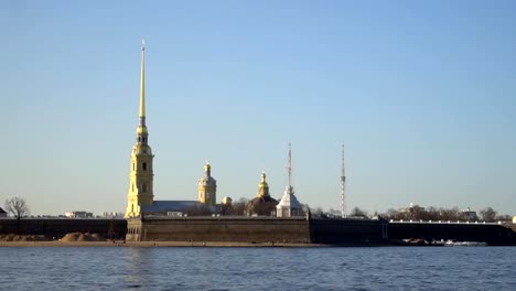 Peter-and-Paul-Fortress-in-St.-Petersburg,-on-the-Hare-Island.