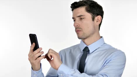 Businessman-Browsing-Smartphone