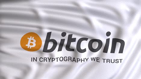 bitcoin-flag-waving-with-text-in-cryptography-we-trust.-Crypto-currency-illustration-concept